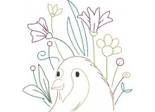 Stickdatei - Frühlingsfreunde Vogel